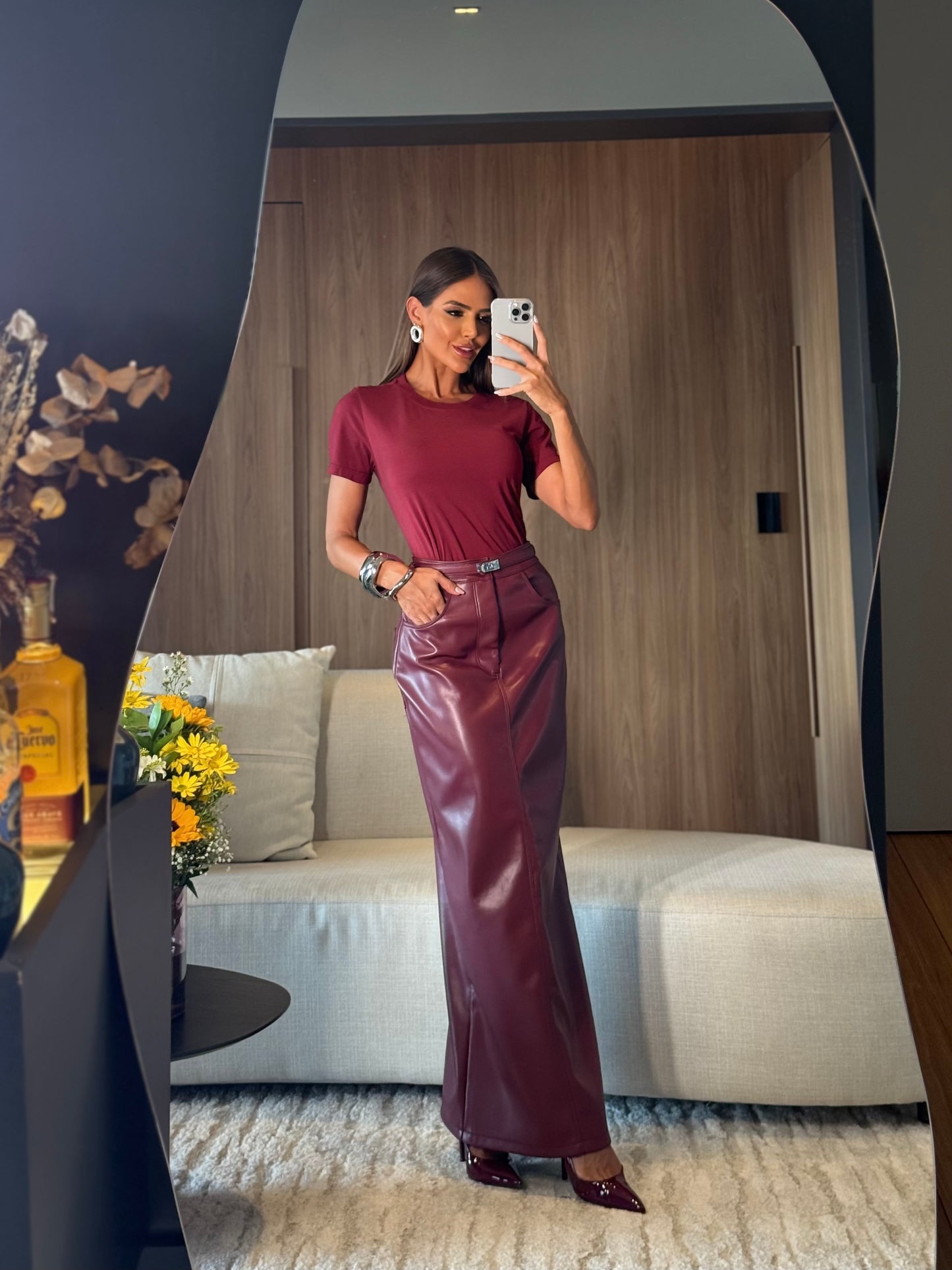 T-Shirt Alma - Bordô