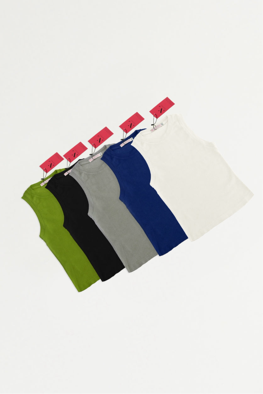 Pack Nahlu - 5 Regatas Tela