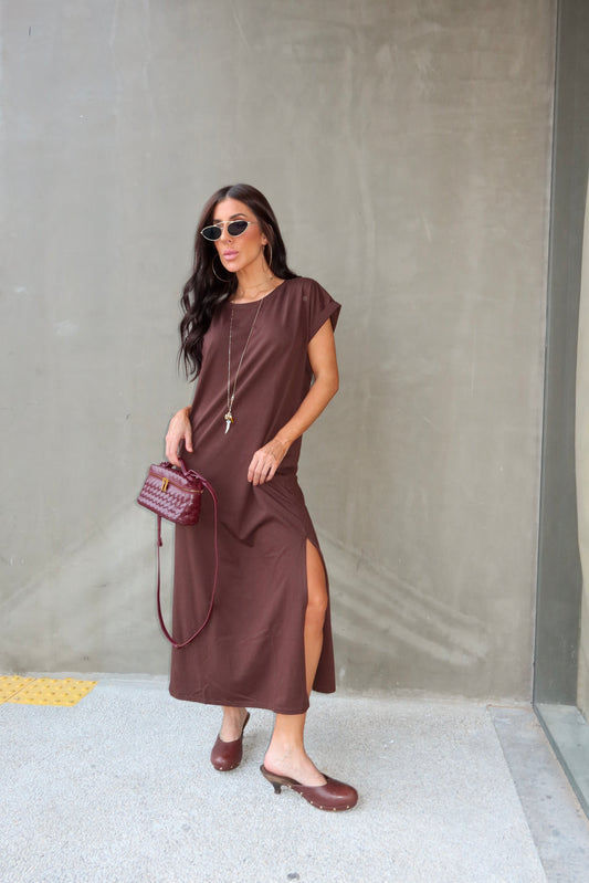 Vestido Origem - Marrom Mousse