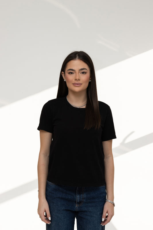 T-shirt Alma - Preto